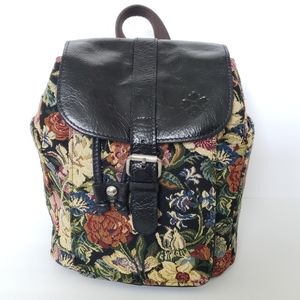 Aberdeen Woven Floral Tapestry Backpack